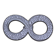 Ouroboros Enamel Pin – Occult Snake Pin with Real Gold