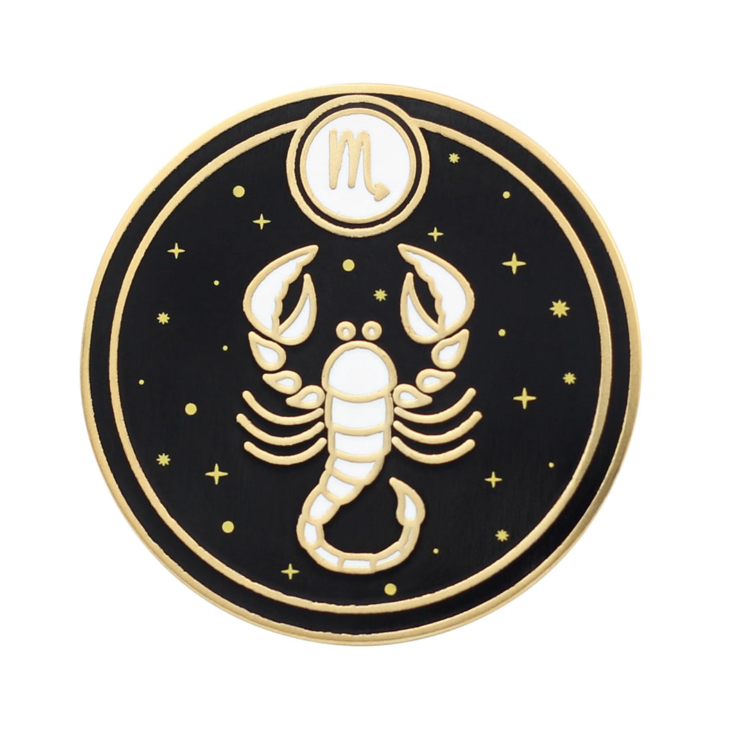 Aquarius Astrological Sign Pin - Star Sign / Astrology Enamel Pins for Birth Sign / Birthday Gift