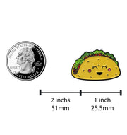 Kawaii Cute Taco Enamel Pin Lapel Pins Great Gift for Taco Lovers