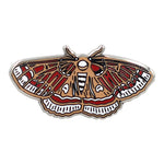 Load image into Gallery viewer, Moth Pin - Occult Luna Moth / Butterfly Enamel Pin in 4 Colors
