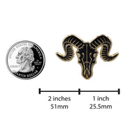 Ram Skull Pin - Occult / Baphomet Enamel Pin