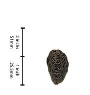 Oyster Shell Pin Badge By Real Sic - Coastal Decor, Mother's Day Gift, Oyster Pin Badge