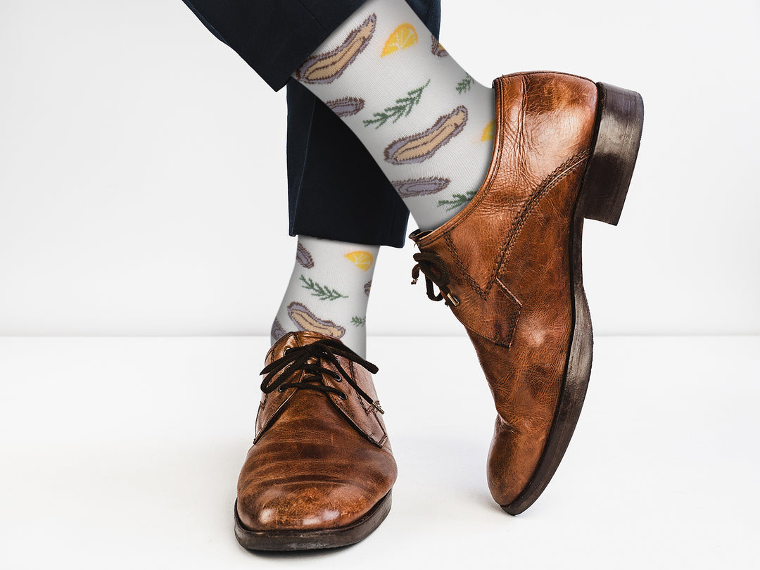 Fancy Oyster Socks - Comfy Cotton for Men & Women