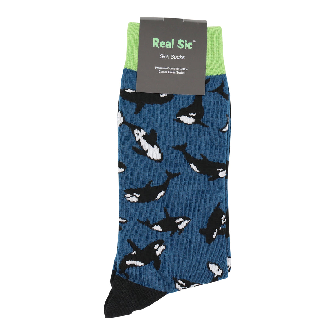 Orca / Killer Whale Socks - Comfy Cotton for Men & Women