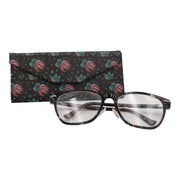 Shrimp Print Glasses Case - Vegan Leather Magic Folding Hardcase