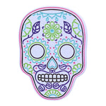 Load image into Gallery viewer, Neon Sugar Skull - Día de Muertos Enamel Pin