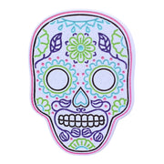 Neon Sugar Skull - Día de Muertos Enamel Pin