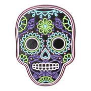 Neon Sugar Skull - Día de Muertos Enamel Pin