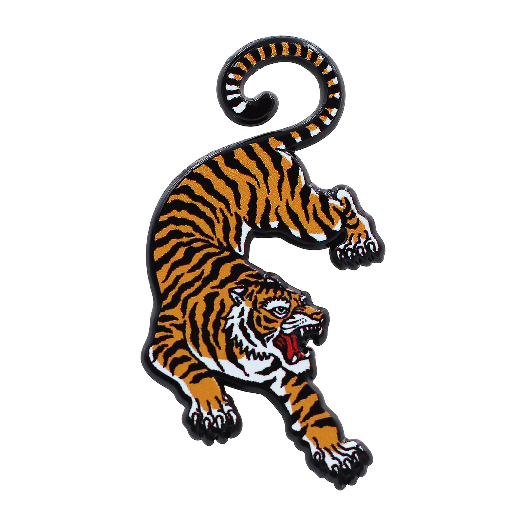 Siberian Tiger Pin - Zoo Souvenir Lapel Pin