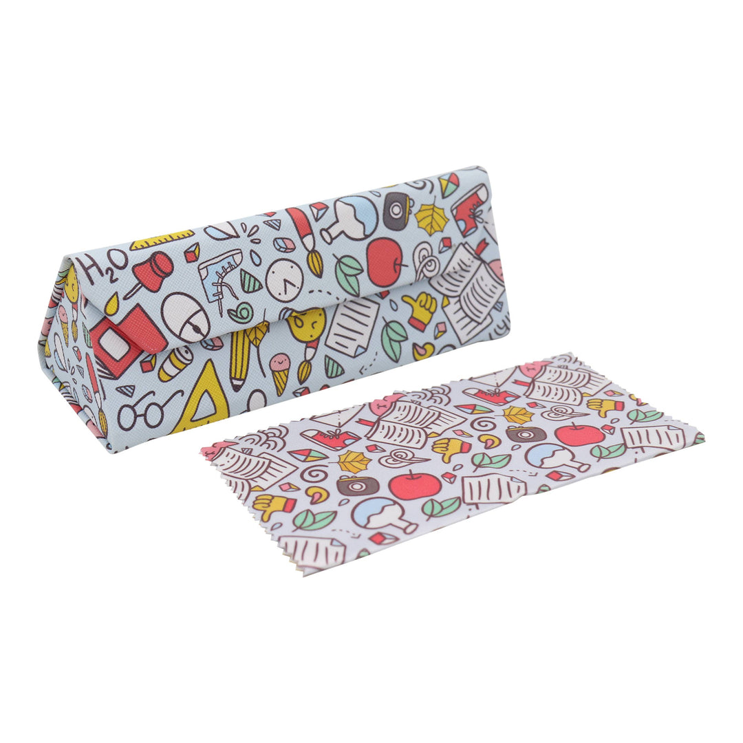 Image of Real Sic  Back to School Glasses Case With Cleaning Cloth for glasses