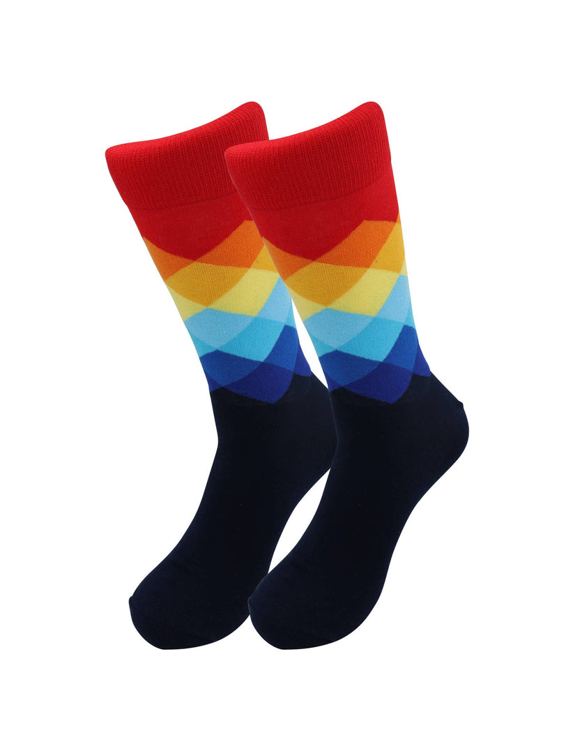 Image of Real Sic  Casual Designer Animal Socks - Rainbow - for Men and Women