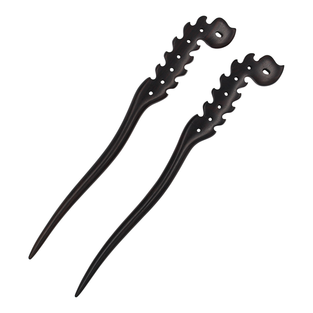 Natural - Sandalwood - wood- Fire - Hair - Sticks - pins - chopstick - for Women (1)