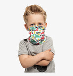 Load image into Gallery viewer, REAL SIC - dinos - protection - Neck - Gaiter- Balaclava - Magic - Scarf - Headband - Face - Mask - kids - teens (1)
