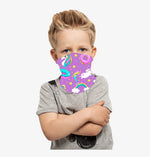 Load image into Gallery viewer, REAL SIC - unicorn - donuts - blue - protection - Neck - Gaiter- Balaclava - Magic - Scarf - Headband - Face - Mask - kids - teens (1)