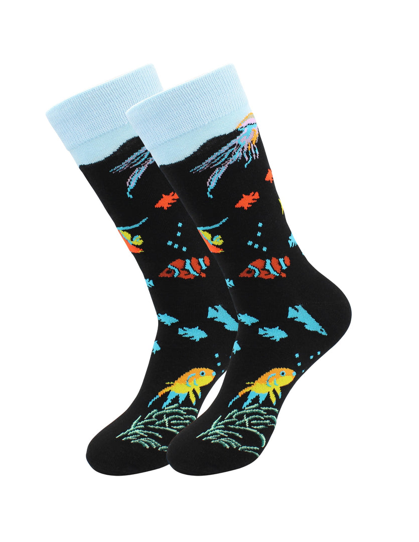 Real - Sic - Casual - Designer - Socks- Tropical fish - for Men and Women (3)