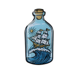 Load image into Gallery viewer, Ship-in-a-Bottle-Sailing-Ocean-Nautical-Enamel-Lapel-Pin (2)