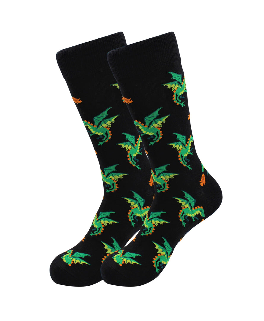 cute comfy - animal -dragon -dragons -socks - by real sic