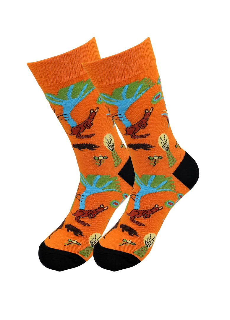 cute - kangaroo - flamingo - casual - socks - for - men - women - by - real - sic