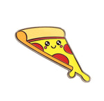 Load image into Gallery viewer, Gooey Pizza Pin - Kawaii Pizza with Dripping Cheese Enamel Pin by Real Sic