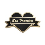 Load image into Gallery viewer, I Heart San Francisco Pin - San Francisco Enamel Pin by Real Sic