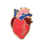 Load image into Gallery viewer, natomical - Heart - Pin - Realistic - Scientific - Heart - Enamel - Pin - Lapel - Pin - by- real - sic (4)
