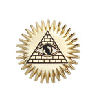Load image into Gallery viewer, pyramid eye enamel pin by real sic
