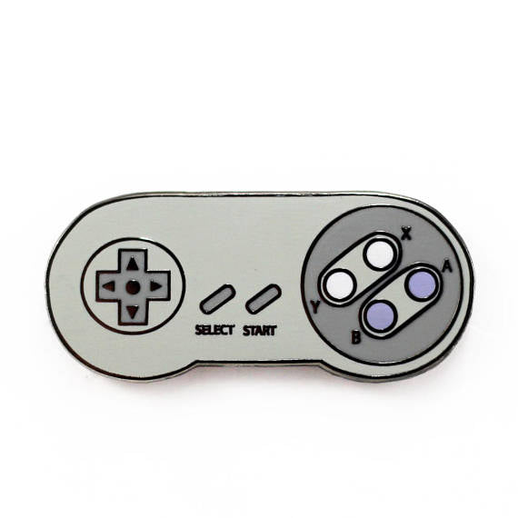 SNES Controller - Nintendo Enamel Pin by Real Sic
