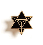 Load image into Gallery viewer, Star Merkaba Star Tetrahedron – Enamel Pin for your Life (2)
